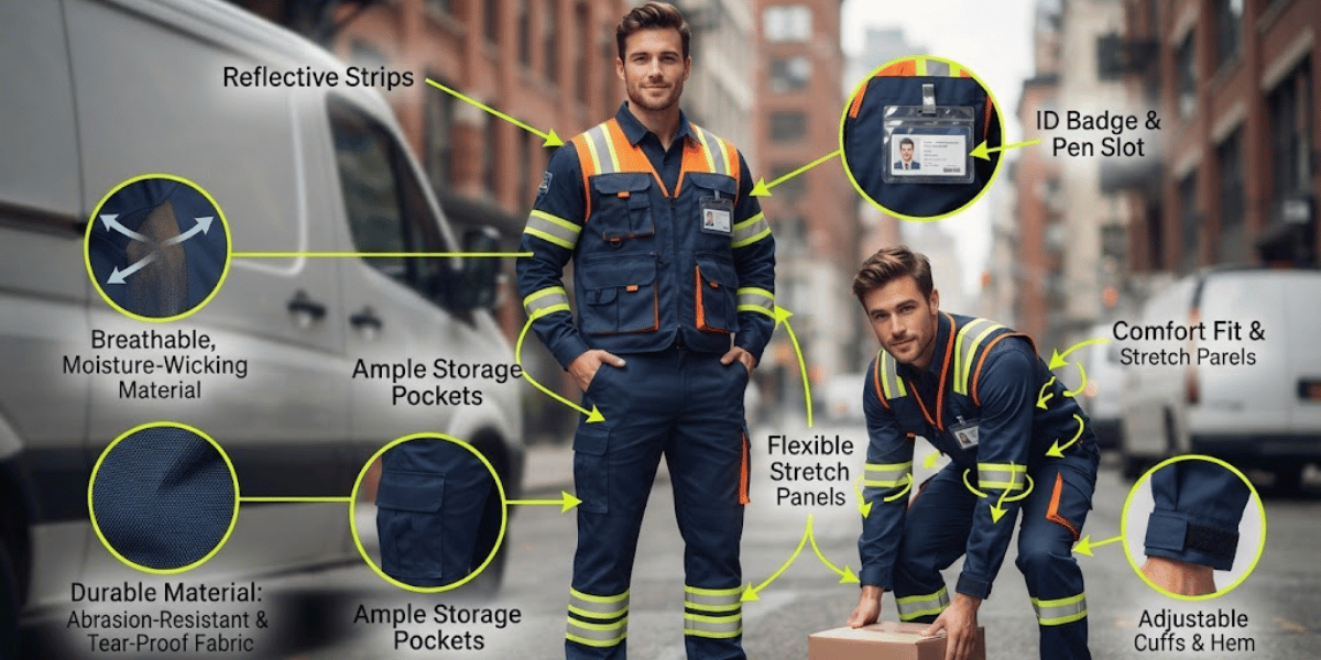 Features of Courier Delivery Uniforms