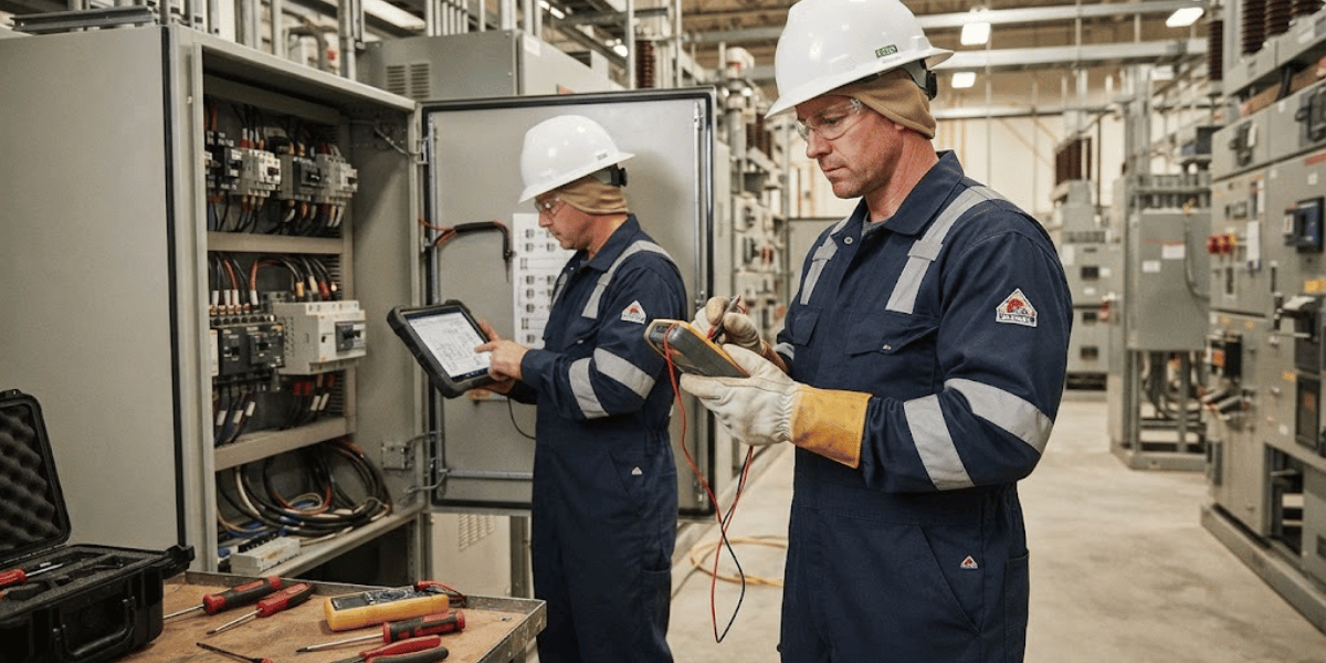 Industrial Uniforms for Electrical Workers in UAE