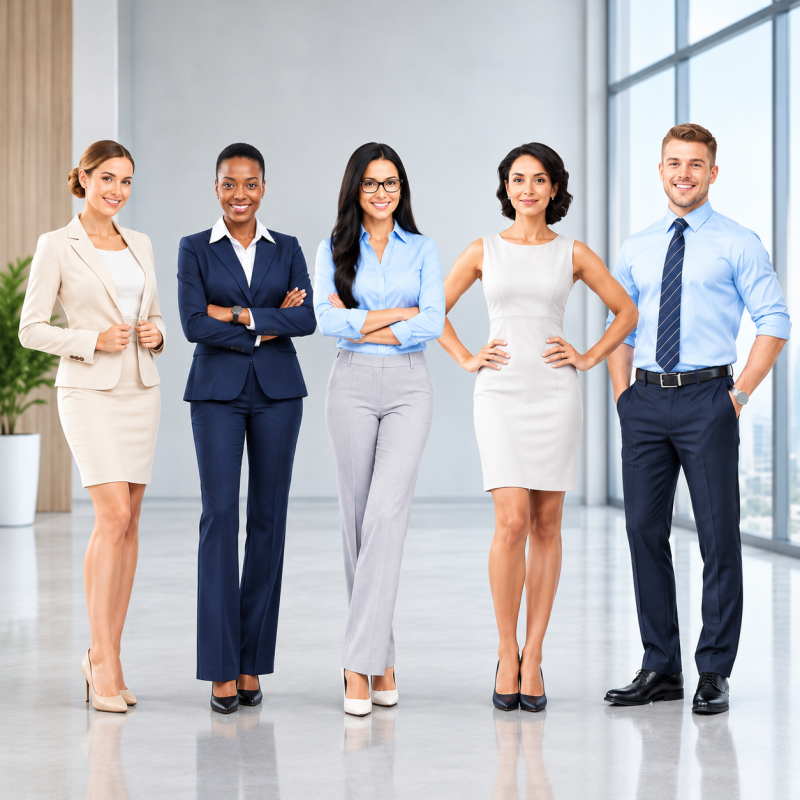 Modern Corporate Team Portrait